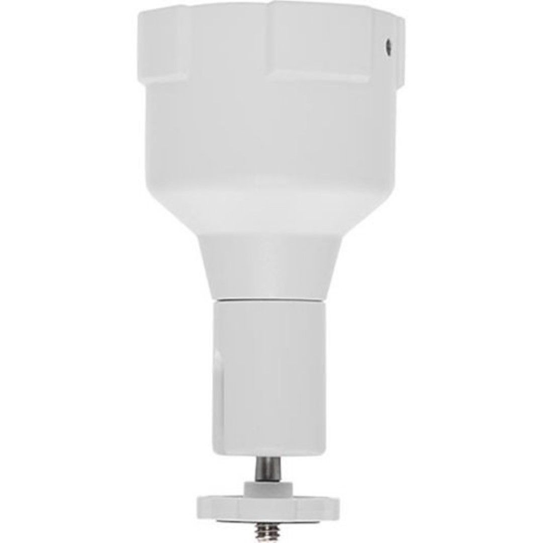 Witte Axis T91A05 camera-houder voor 1,5 inch NPS-buizen met een verstelbare schroefdraadbevestiging.