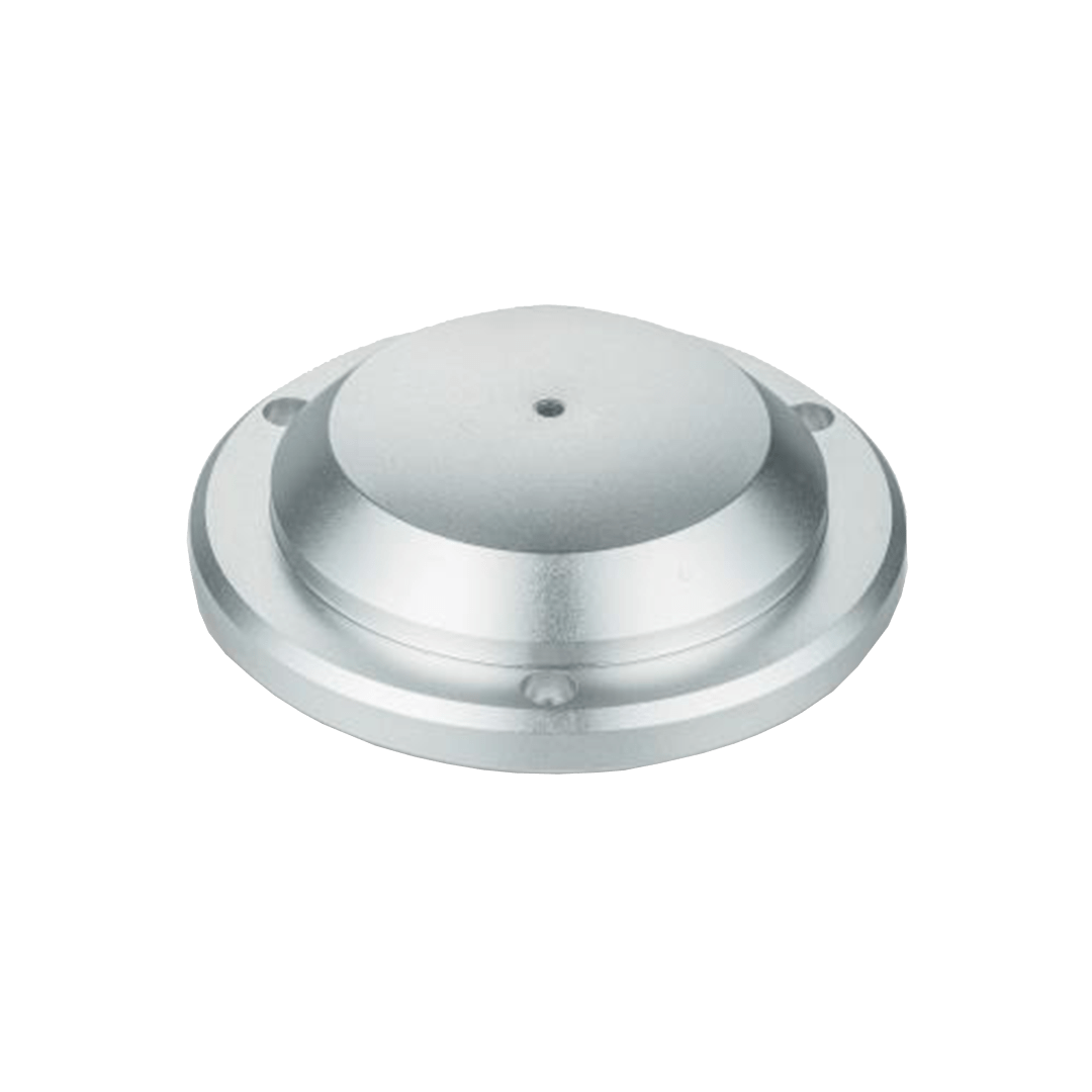 Dahua DH-HAP320-V omnidirectionele microfoon met zilverkleurige, ronde metalen behuizing voor plafondmontage.
