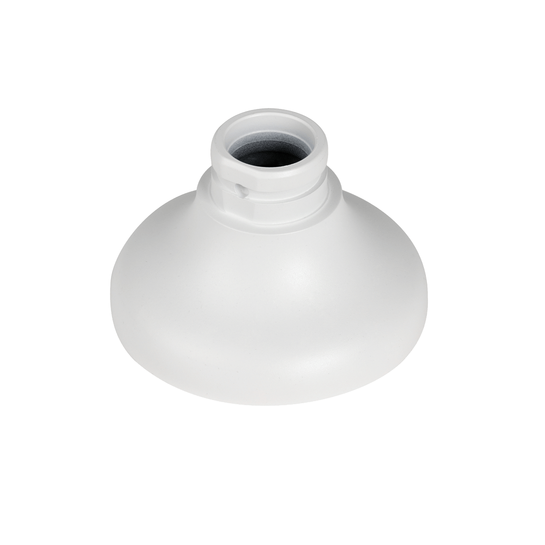 Witte aluminium adapterplaat Dahua PFA106 voor dome camera's met een compact en strak design.