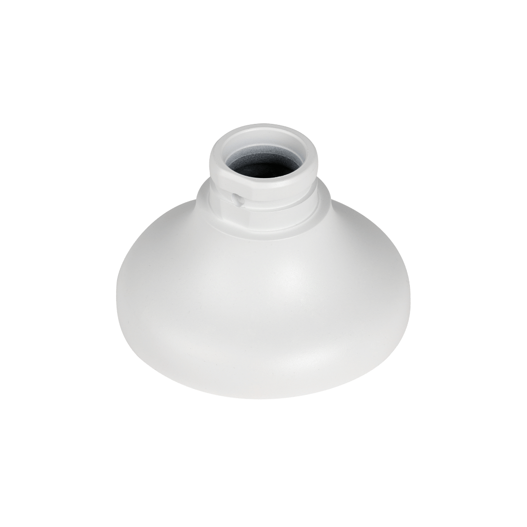 Witte aluminium adapterplaat voor Dahua dome camera's met een compact, duurzaam en strak design.