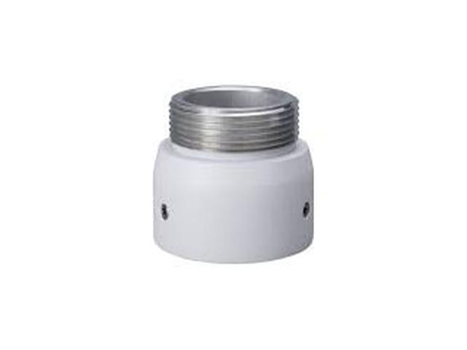 Witte Dahua PFA110 aluminium montageadapter met G1½" schroefdraad voor camera-installatie.