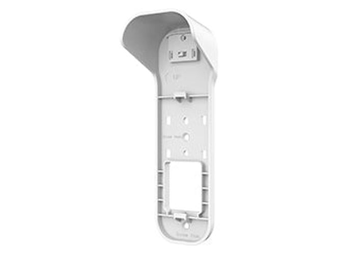 Witte kunststof Dahua PFA7753 waterdichte opbouwbeugel voor wandmontage met zonnekap.