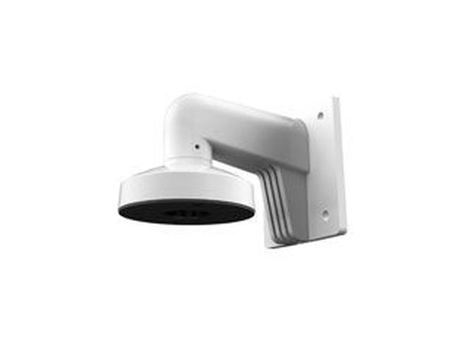 Witte aluminium muurbeugel Hikvision DS-1273ZJ-130 voor dome camera's met robuust wandmontageontwerp.