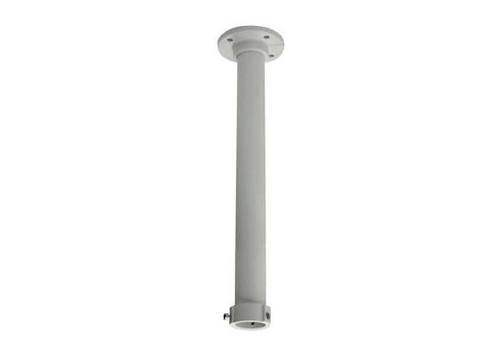 Witte aluminium Hikvision DS-1662ZJ plafondbeugel van 50 cm voor PTZ-camera's met ronde montageplaat.