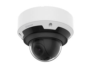 Hanwha PNV-A7082RZ | Caméra dôme extérieure 4 MP | Varifocale 4,6-9,35 mm | Vision nocturne infrarouge | PoE | Blanc