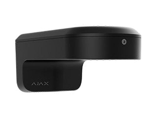 Zwarte Ajax MountCam B1-B aluminium montagebox voor IP-camera's met een robuust en waterdicht ontwerp.