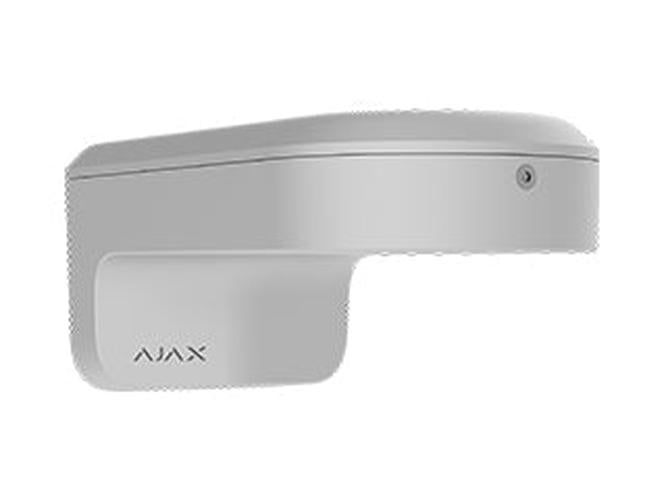 Witte Ajax MountCam B1-W aluminium montagebox voor IP-camera's met een robuust en waterdicht ontwerp.