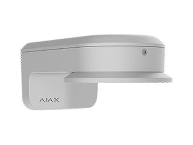 Witte Ajax MountCam B2-W waterdichte aluminium montagebox voor IP-camera's met strak design.