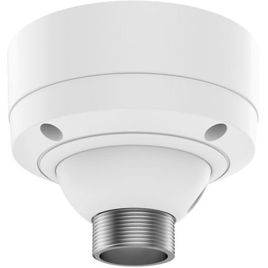 Witte Axis T91B51 plafondmontagebeugel met robuust design en metalen schroefdraad voor Axis domecamera's.