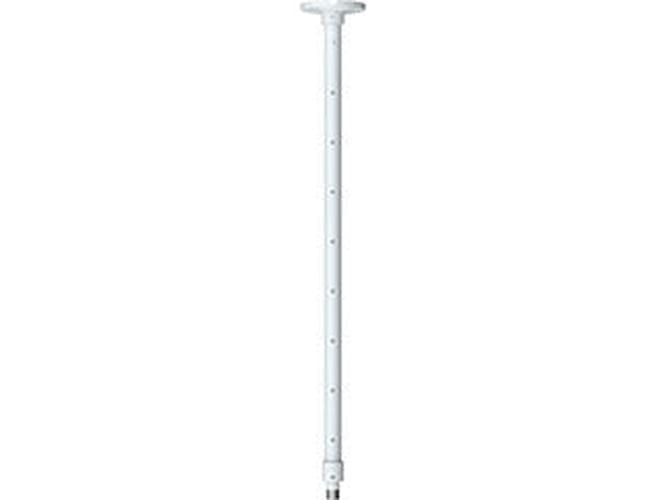 Witte Axis T91B53 telescopische plafondbeugel voor Axis PTZ- en domecamera's met verstelbaar ontwerp.