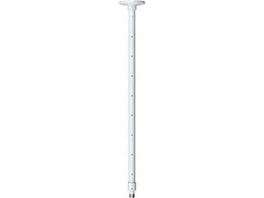 Witte Axis T91B53 telescopische plafondbeugel voor Axis PTZ- en domecamera's met verstelbaar ontwerp.