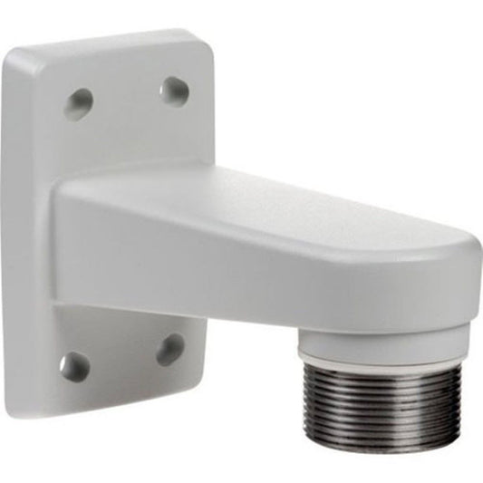 Witte aluminium Axis T91E61 wandmontagebeugel met 1,5 inch NPS-schroefdraad voor camera-installatie.