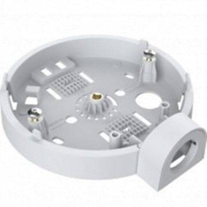 Witte Axis T94C01U universele montagebeugel voor dome-camera's met zijdelingse leidingaansluiting.