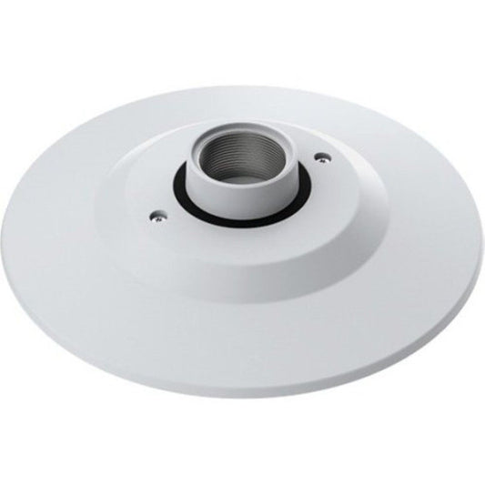 Witte Axis T94N01D hangende kit met ronde montageplaat en 1.5″ NPS-schroefdraad voor Axis P37-camera's.
