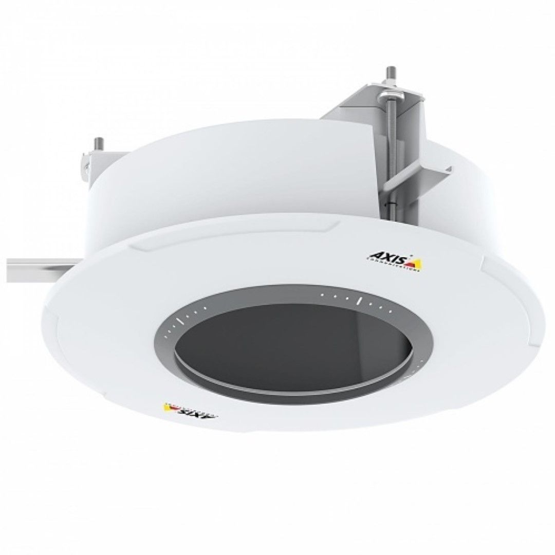 Witte Axis T94P01L inbouwmontage voor plafondinstallatie met metalen achterdoos en ronde opening.
