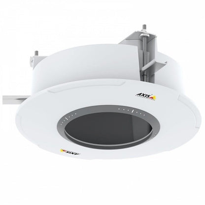 Witte Axis T94P01L inbouwmontage voor plafondinstallatie met metalen achterdoos en ronde opening.