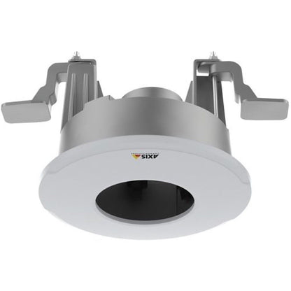 Axis TM3207 robuuste zilverkleurige metalen inbouwmontage voor systeemplafonds met bevestigingsklemmen.