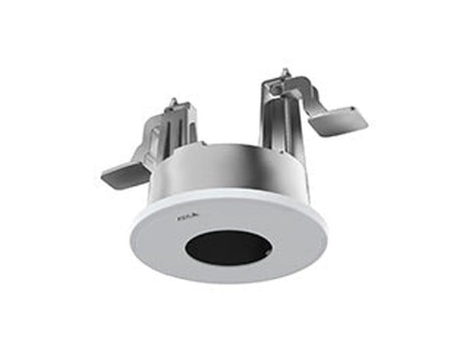 Witte Axis TM3209 inbouwmontage voor dome-camera's met metalen bevestigingsklemmen voor systeemplafonds.