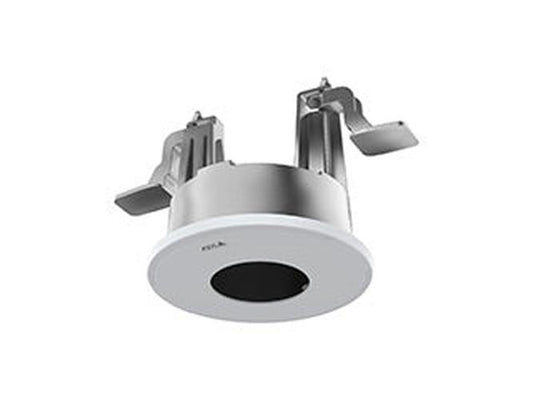 Witte Axis TM3209 inbouwmontage voor dome-camera's met metalen bevestigingsklemmen voor systeemplafonds.