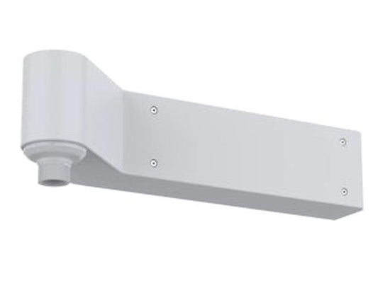 Witte Axis TP3302-E hoekmontagebeugel van metaal voor Axis dome-camera's met een robuust en strak design.