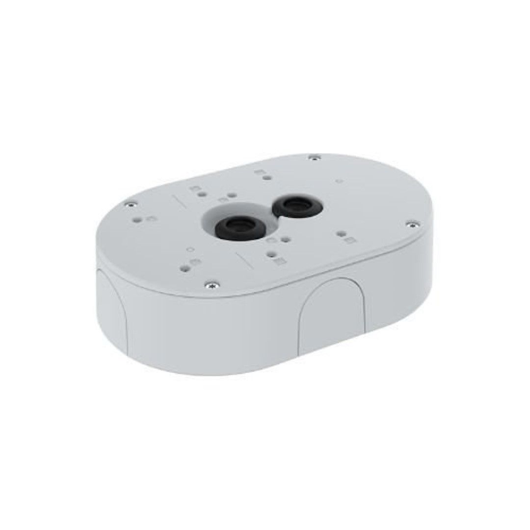 Witte Axis TP4601-E kabeldoos met slagvaste behuizing en kabelinterfaces voor buitenmontage.