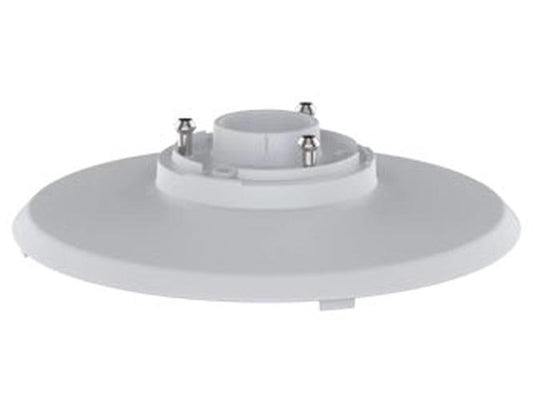 Witte Axis TQ3104 hangende montageset voor IP-camera's met ronde montageplaat en drie metalen bevestigingspunten.
