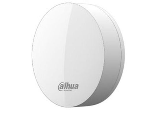 Witte, ronde Dahua ARD912-W2 draadloze PIR-bewegingsdetector voor AirShield alarmsystemen.