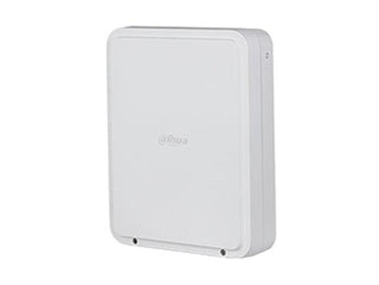 Witte Dahua AirShield PoE Multi-Transmitter in een strakke, rechthoekige behuizing voor binnengebruik.