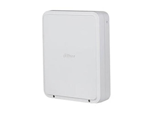 Witte Dahua AirShield PoE Multi-Transmitter in een strakke, rechthoekige behuizing voor binnengebruik.