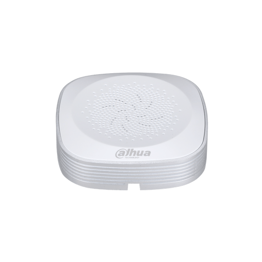 Witte Dahua DH-HAP200 omnidirectionele condensator microfoon met een compact, vierkant design voor discrete montage.