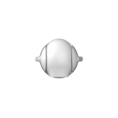 Witte Dahua H4C mini indoor PT-beveiligingscamera met een compact, rond design voor plafondmontage.