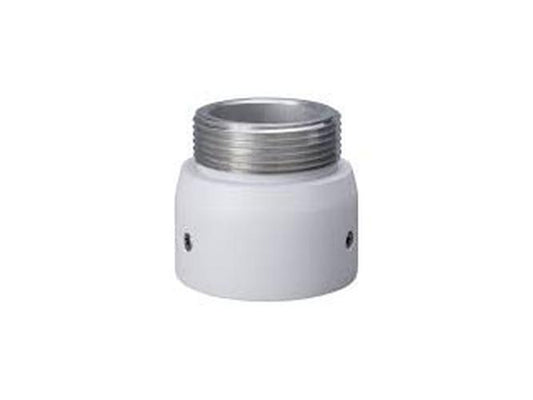 Witte Dahua PFA110 aluminium montageadapter met G1½" schroefdraad voor camera-installatie.