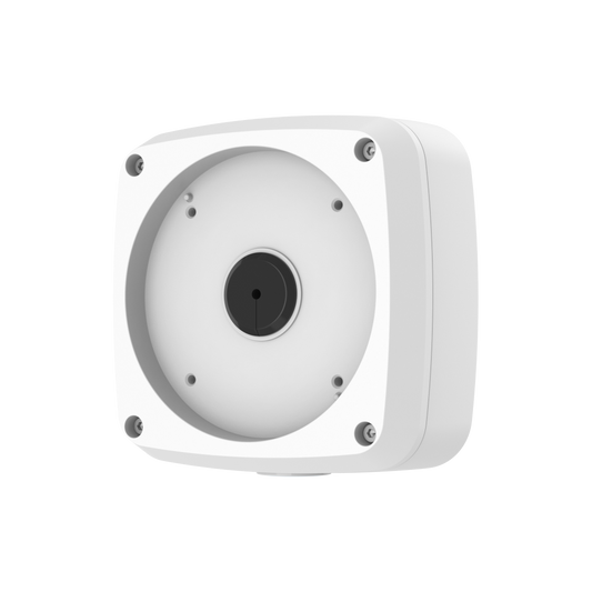 Witte aluminium Dahua PFA124 junction box voor bullet camera's met IP66 waterdichte behuizing.