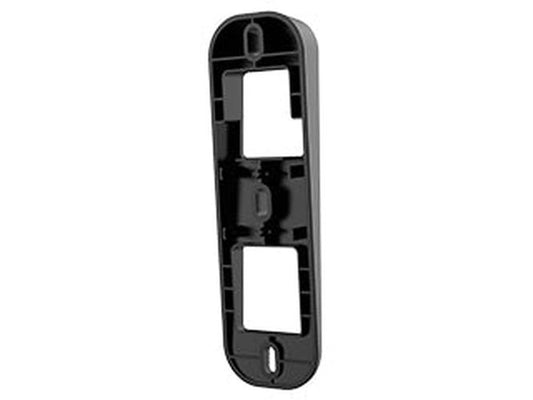 Zwarte kunststof Dahua PFA7752-B wandbeugel met 5 graden kantelhoek voor compacte cameramontage.