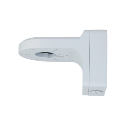 Witte Dahua PFB206W aluminium muurbeugel voor beveiligingscamera's met robuust L-vormig ontwerp.