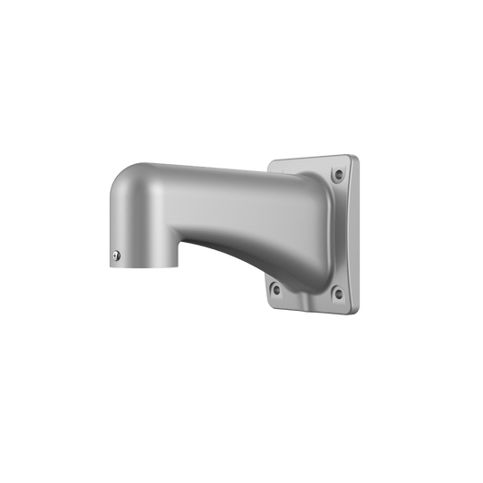 Zilveren Dahua PFB303W-SG aluminium muurbevestigingsbeugel voor camera's met een strak en duurzaam design.