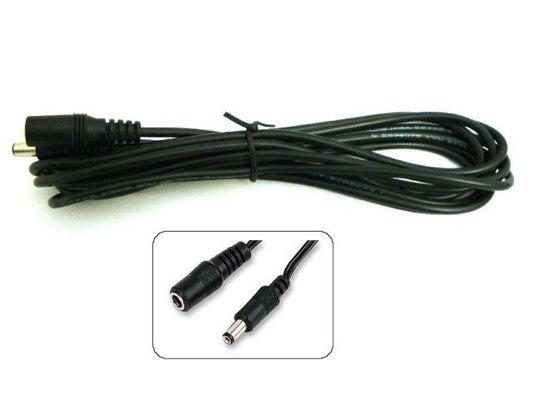 Verlengkabel 12V 3m zwart