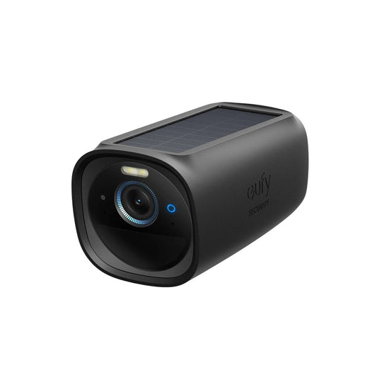 Zwarte beschermhoes voor EufyCam 3 (S330) beveiligingscamera met UV-bescherming en discrete pasvorm.