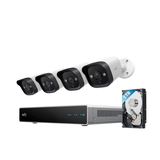 Eufy E40 PoE Camerasysteem 4x 4K Bullet Camera + NVR 2TB - AI Kleurennachtzicht