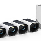 Eufy Ensemble Premium EufyCam 3 - 5 Caméras sans fil 4K + Station centrale 3 avec Panneau solaire