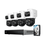 Eufy S4 Max PoE Camerasysteem 4x 16MP Triple-Lens PTZ + NVR 2TB - AI Tracking