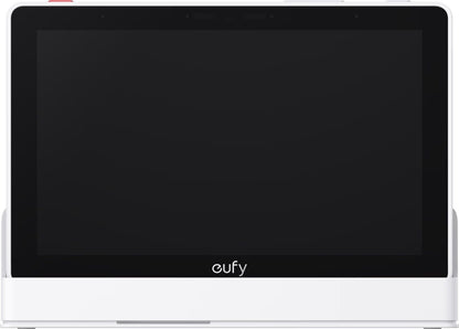 Eufy Smart Display E10 met 8-inch HD-touchscreen in wit design voor Eufy beveiligingssystemen.