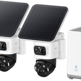 Eufy SoloCam S4 Set - 2 Draadloze 4K Camera's met 360° Tracking + Homebase 3