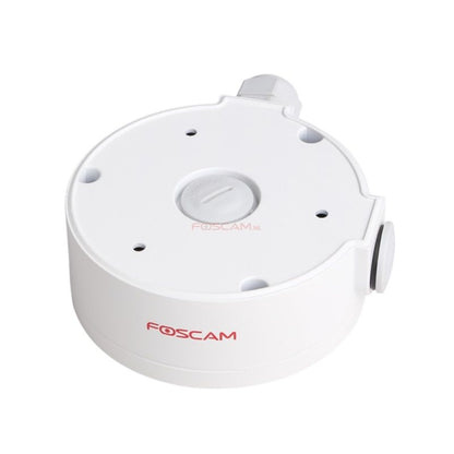 Witte Foscam FAB61 waterdichte aansluitunit voor D2EP dome camera's met een diameter van 110mm.
