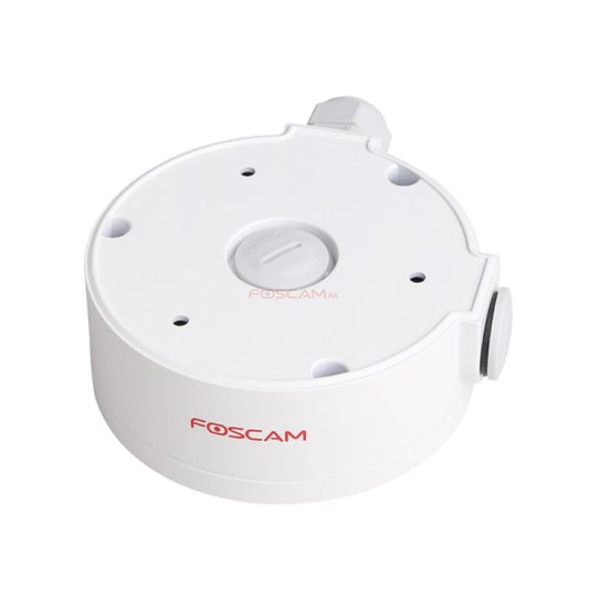 Witte Foscam FAB61 waterdichte aansluitunit voor D2EP dome camera's met een diameter van 110mm.