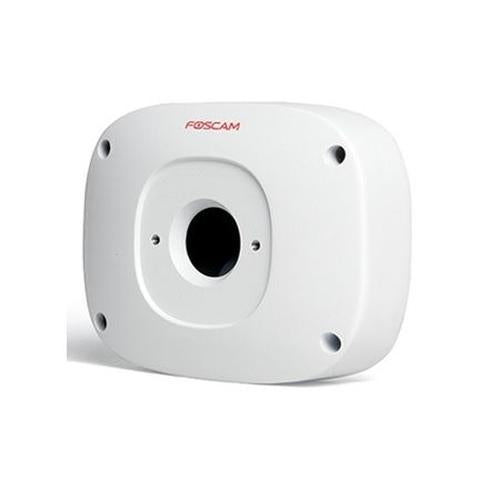 Witte Foscam FAB99 waterdichte aansluitunit voor beveiligingscamera's met montagegaten.