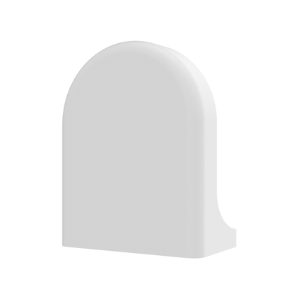 Witte Foscam FABWMB V2 muurbeugel voor T5EP en T8EP beveiligingscamera's met een strak, halfrond design.