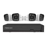 Foscam FN9108E-B4-2T – 5MP PoE NVR Set met 4 Bullet Camera's en 2TB