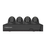 Foscam FN9108E-T4-2T Zwart – 5MP PoE NVR Set met 4 Turret Camera's en 2TB