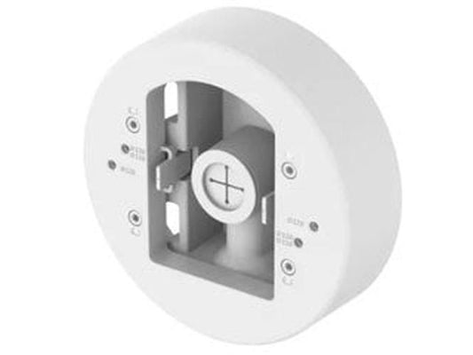 Witte Hanwha SBD-140PMW aluminium pendelmontage voor plafondbevestiging van beveiligingscamera's.